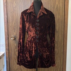 Romantic Chocolate Velvet Teddy Jacket